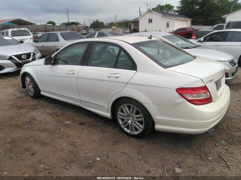 2009 MERCEDES-BENZ C VIN: WDDGF54X99R072248