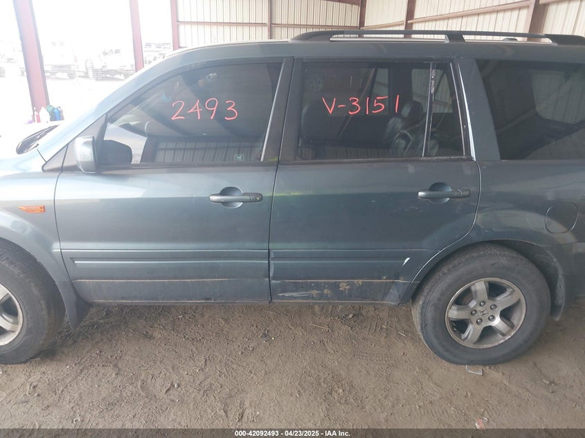 2008 Honda Pilot Ex-L VIN: 5FNYF18618B033151 Lot: 42092493