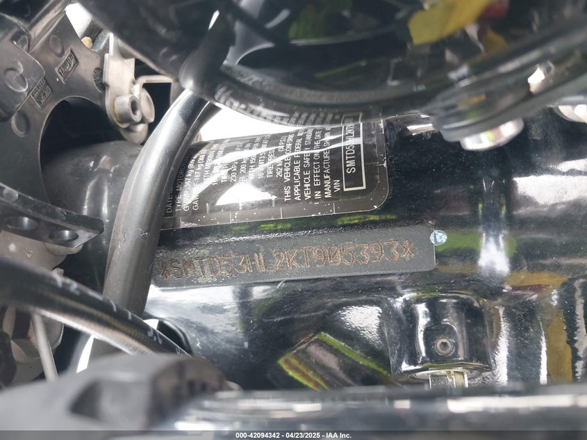 2019 TRIUMPH MOTORCYCLE BONNEVILLE BOBBER BLACK - SMTD53HL2KT905393