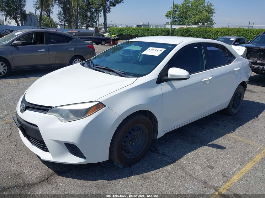 2016 TOYOTA COROLLA VIN: 5YFBURHE3GP542713