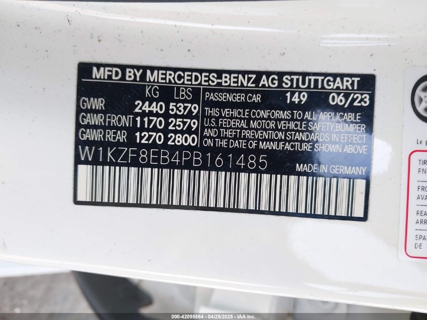 2023 Mercedes-Benz E-Class - W1KZF8EB4PB161485