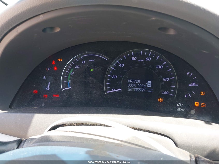 2011 TOYOTA CAMRY HYBRID VIN: 4T1BB3EK0BU139776