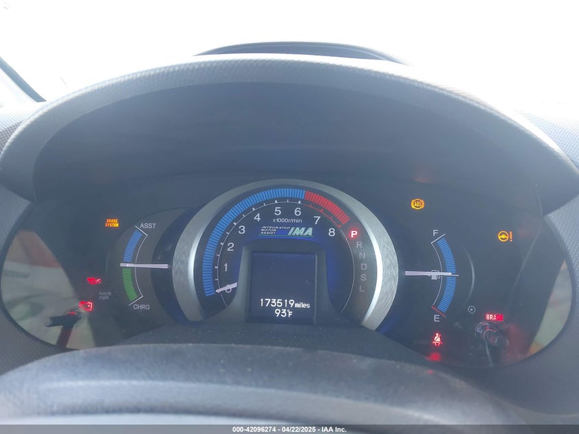 2010 HONDA INSIGHT VIN: JHMZE2H53AS007016