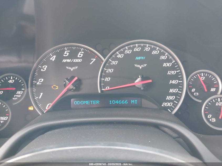 2007 CHEVROLET CORVETTE VIN: 1G1YY25U775108155