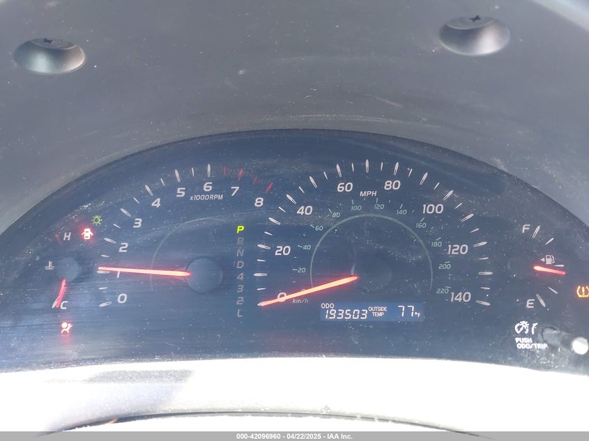 2007 TOYOTA CAMRY VIN: 4T1BE46K87U004080