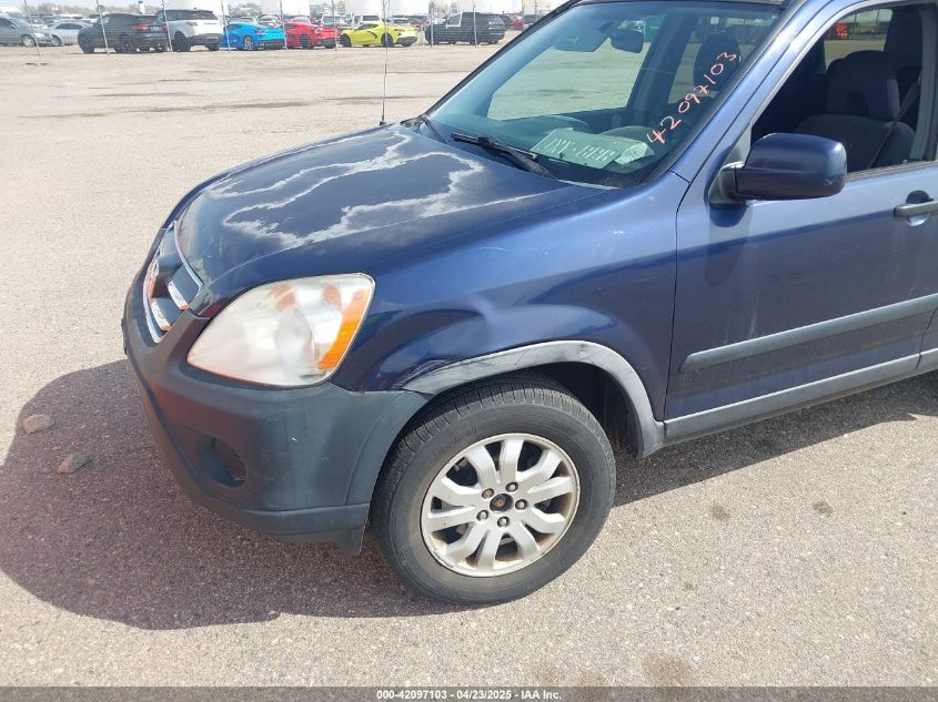 2006 Honda Cr-V Ex VIN: JHLRD78886CO13992 Lot: 42097103