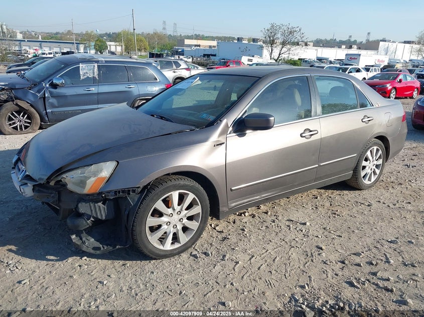 2006 Honda Accord 3.0 Ex grey  gas 1HGCM66536A075061 photo #3