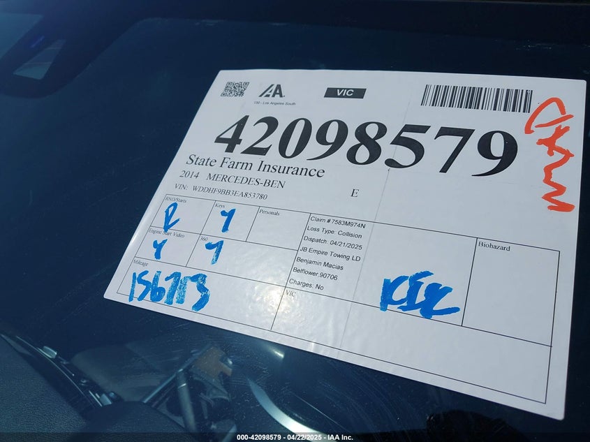 2014 MERCEDES-BENZ E 550 4MATIC - WDDHF9BB3EA853780