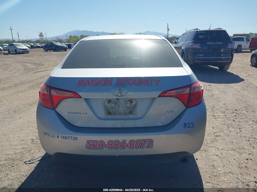 2018 TOYOTA COROLLA VIN: 2T1BURHE1JC097976