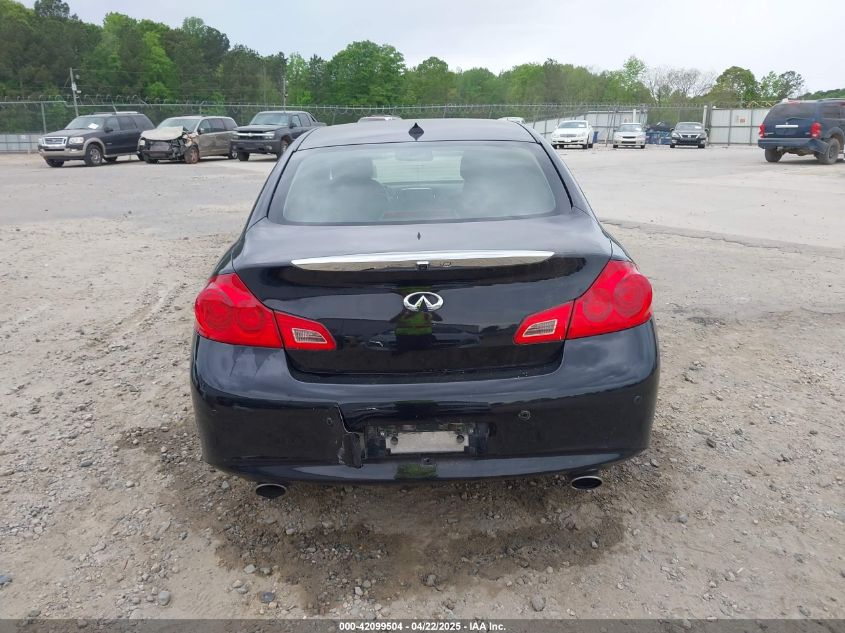 2012 Infiniti G37X VIN: JN1CV6AR9CM681161 Lot: 42099504