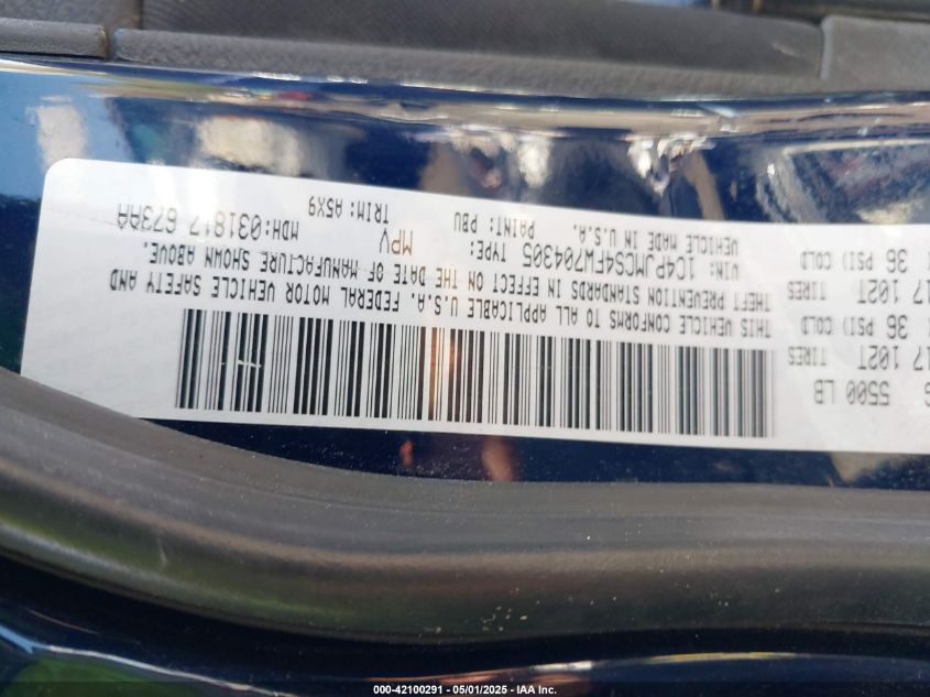 2015 Jeep Cherokee Latitude VIN: 1C4PJMCS4FW704305 Lot: 42100291