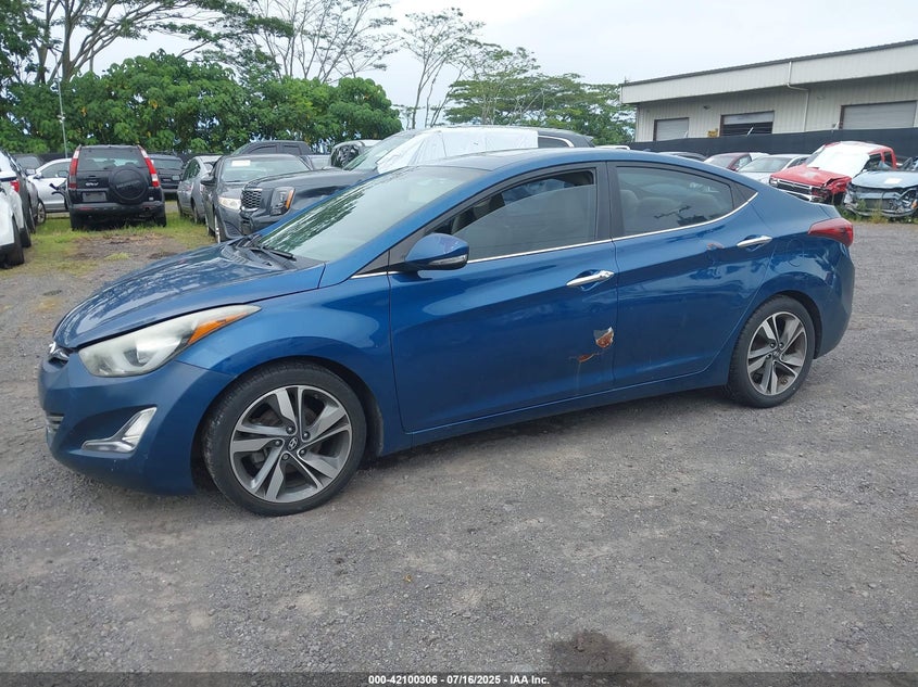 2016 HYUNDAI ELANTRA LIMITED - KMHDH4AE2GU622724