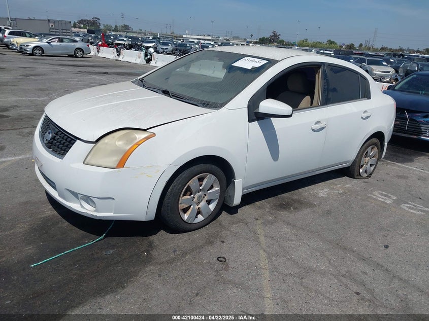 2008 NISSAN SENTRA VIN: 3N1AB61E08L641372
