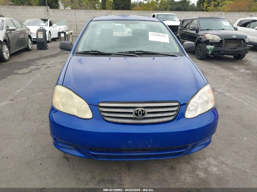 2003 Toyota Corolla Ce VIN: 1NXBR32E73Z040044 Lot: 42100562