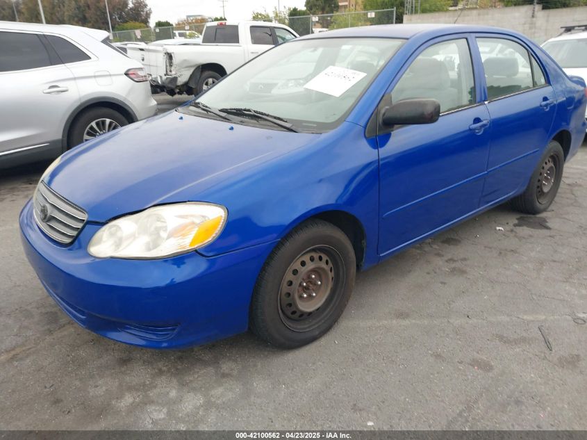 2003 Toyota Corolla Ce VIN: 1NXBR32E73Z040044 Lot: 42100562