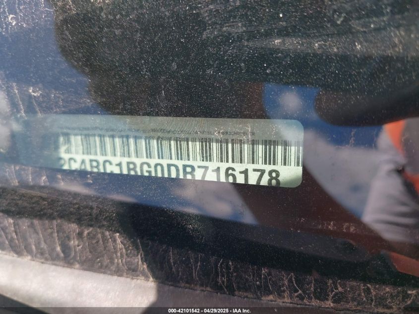 2013 Chrysler Town & Country Touring VIN: 2C4RC1BG0DR716178 Lot: 42101542