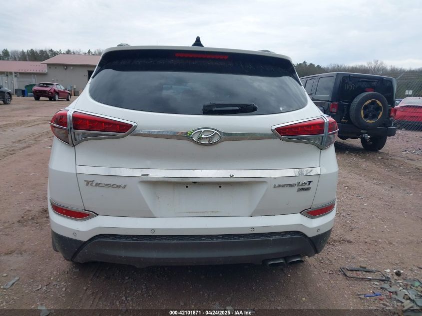 2016 Hyundai Tucson Limited VIN: KM8J3CA21GU057819 Lot: 42101871