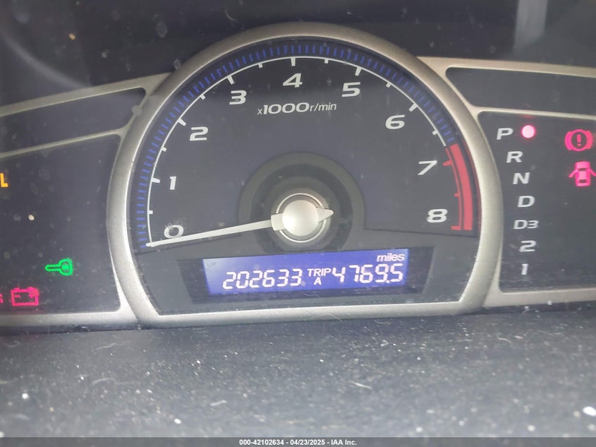 2007 HONDA CIVIC VIN: 2HGFA16327H040215
