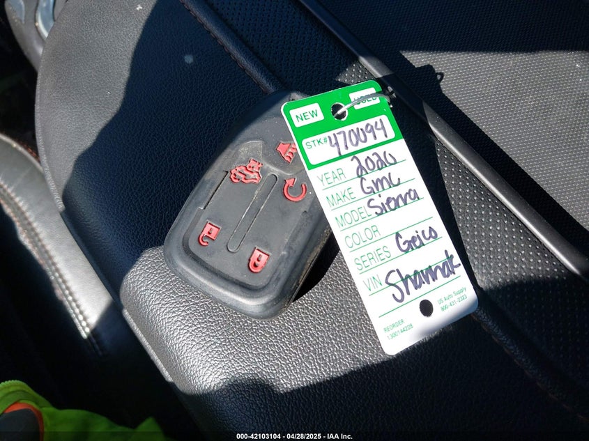 2020 GMC SIERRA 1500 4WD  SHORT BOX AT4/4WD  STANDARD BOX AT4 - 1GTP9EEL2LZ207493