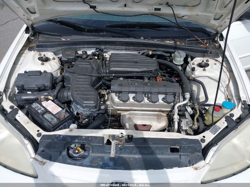 2001 Honda Civic Lx VIN: 1HGES16591L038059 Lot: 42103446