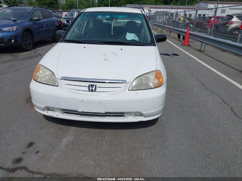 2001 Honda Civic Lx VIN: 1HGES16591L038059 Lot: 42103446