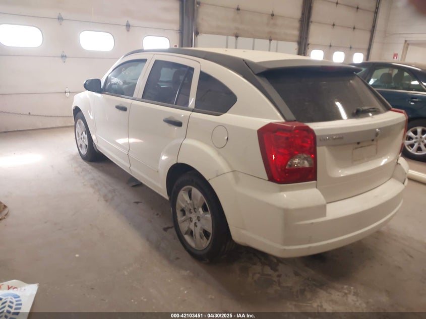 2007 DODGE CALIBER VIN: 1B3HB48B67D412339