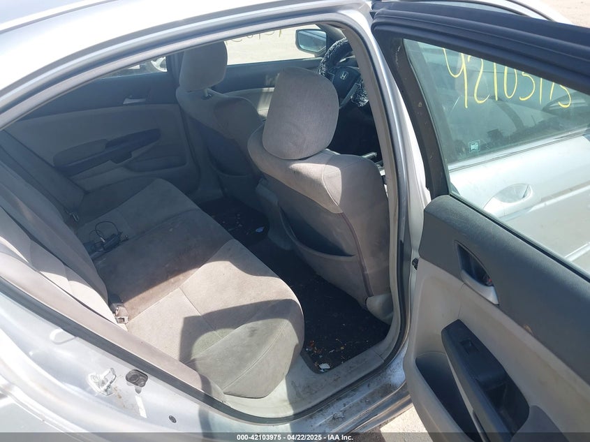 2009 HONDA ACCORD VIN: 1HGCP26389A054807
