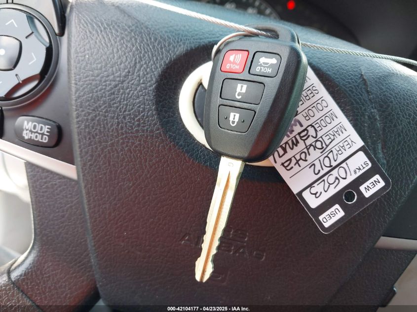 2012 Toyota Camry Se/Le/Xle VIN: 4T1BF1FK0CU169014 Lot: 42104177