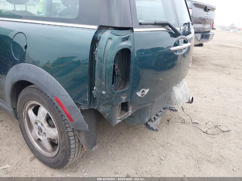 2009 Mini Cooper Clubman VIN: WMWML33589TX36453 Lot: 42104321