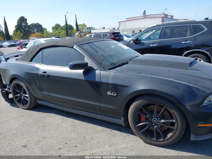 2012 Ford Mustang Gt Premium VIN: 1ZVBP8FF4C5263689 Lot: 42104626