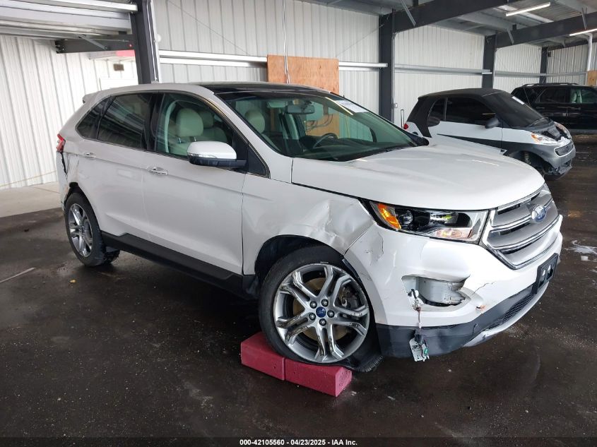 2015 Ford Edge Titanium VIN: 2FMTK4K81FBB66953 Lot: 42105560