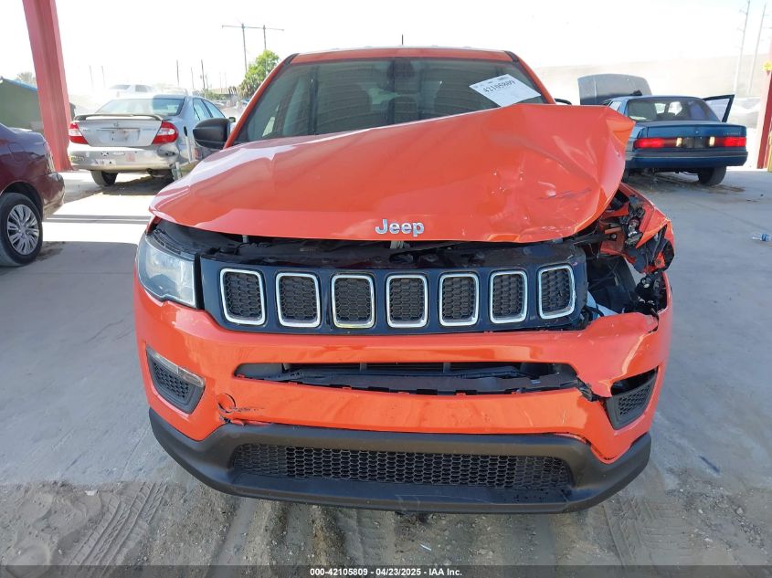 2021 Jeep Compass Sport Fwd VIN: 3C4NJCAB9MT505256 Lot: 42105809