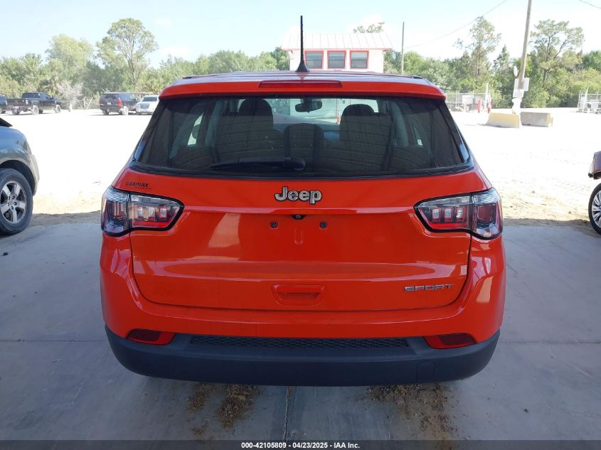 2021 Jeep Compass Sport Fwd VIN: 3C4NJCAB9MT505256 Lot: 42105809