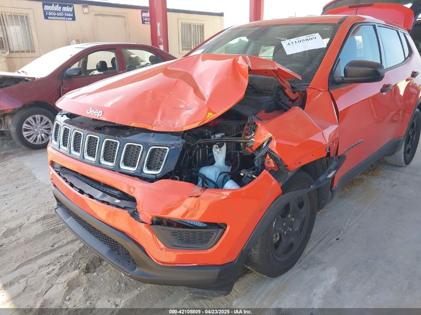 2021 Jeep Compass Sport Fwd VIN: 3C4NJCAB9MT505256 Lot: 42105809