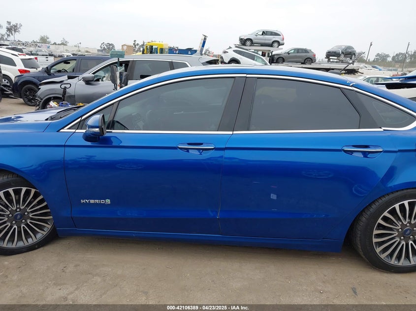 2018 FORD FUSION HYBRID VIN: 3FA6P0RU8JR124066