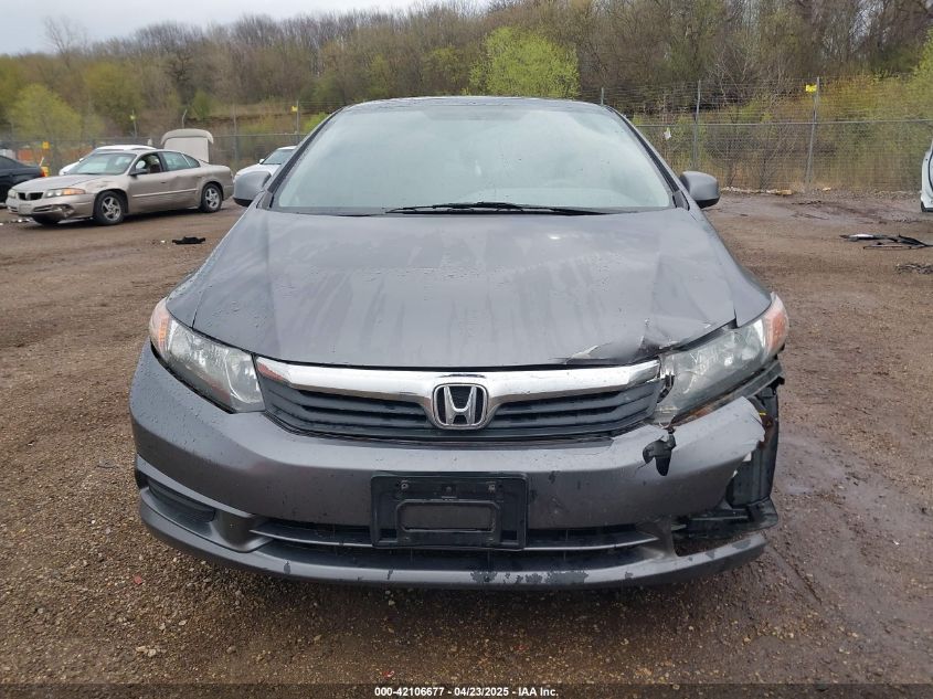 2012 Honda Civic Ex VIN: 19XFB2F86CE069297 Lot: 42106677