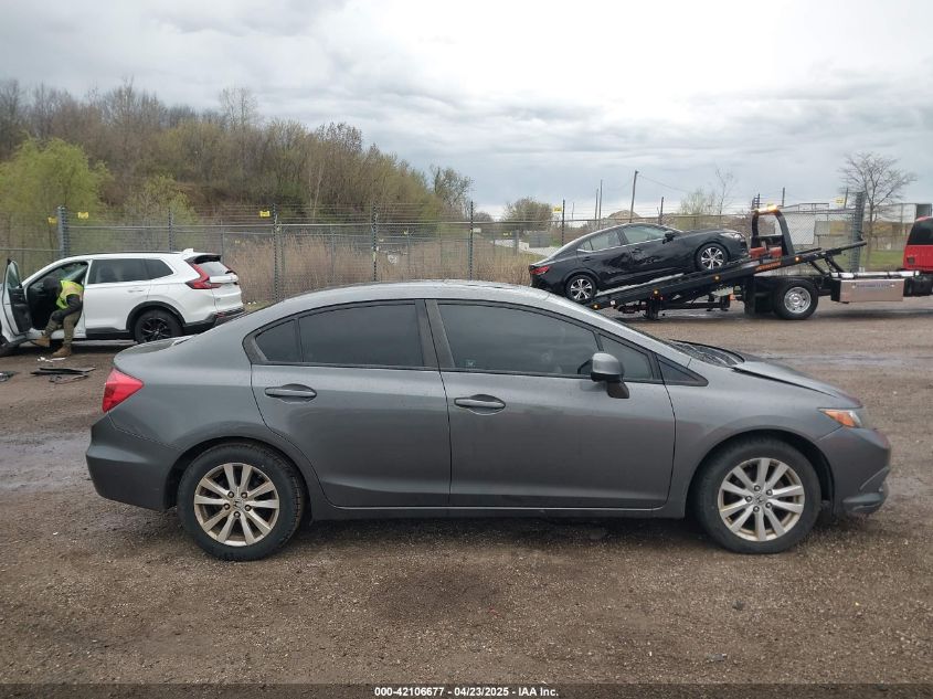 2012 Honda Civic Ex VIN: 19XFB2F86CE069297 Lot: 42106677