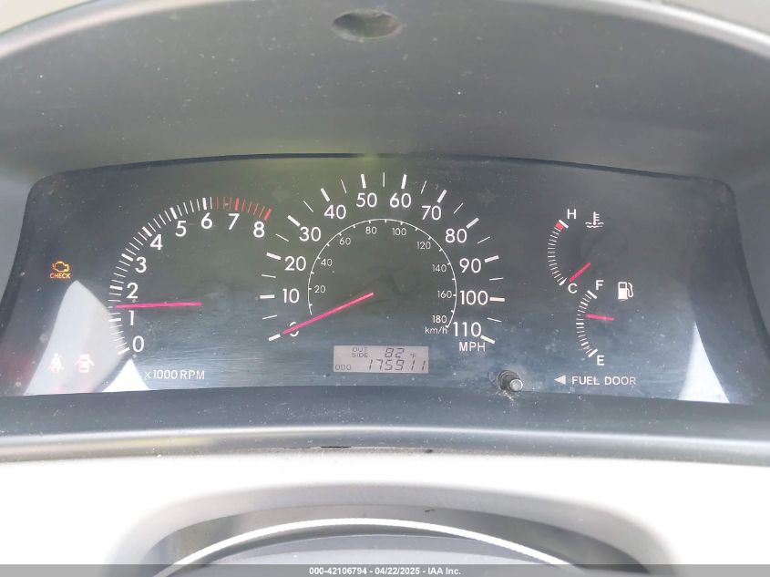 2005 Toyota Corolla Le VIN: JTDBR32E652061874 Lot: 42106794