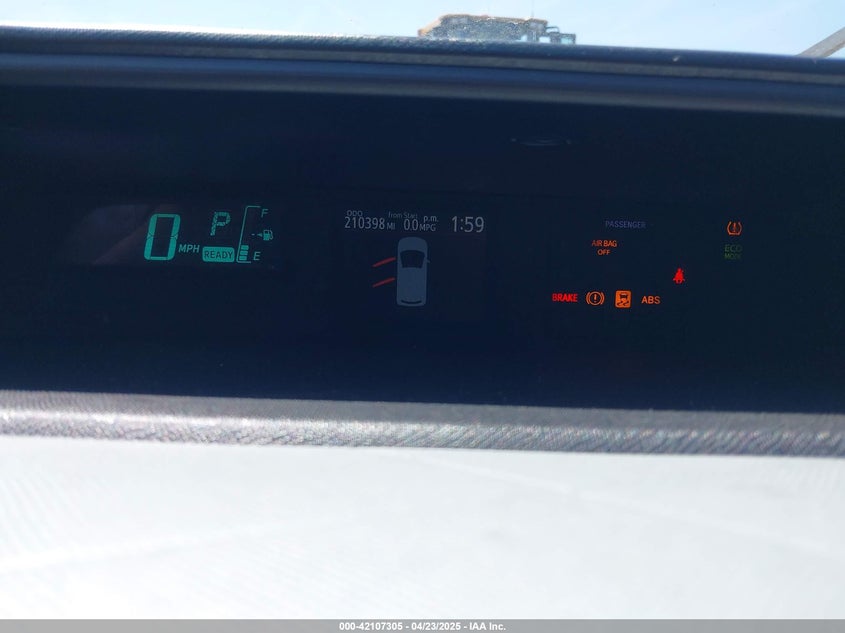 2012 TOYOTA PRIUS C VIN: JTDKDTB33C1507141