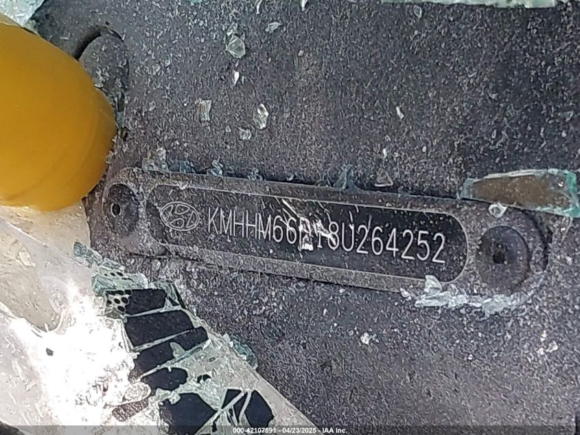 2008 Hyundai Tiburon Gs VIN: KMHHM66D18U264252 Lot: 42107591