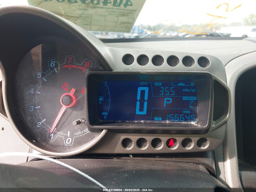 2014 CHEVROLET SONIC VIN: 1G1JC5SHXE4230326