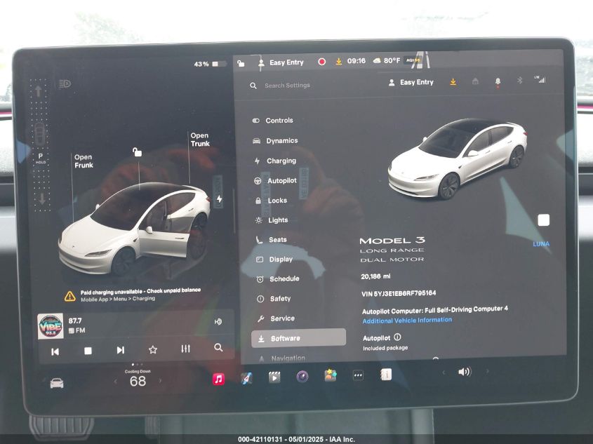 2024 Tesla Model 3 - 5YJ3E1EB6RF795164