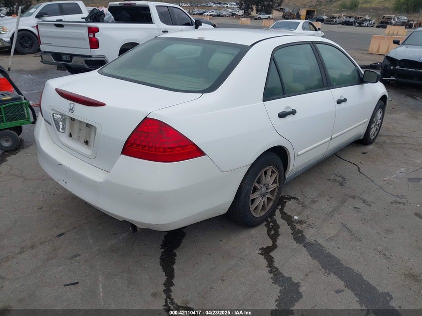 2007 HONDA ACCORD VIN: 1HGCM56167A127758