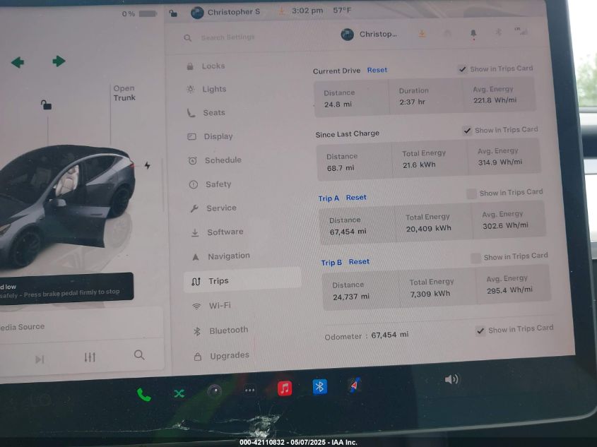 2022 Tesla Model Y Performance Dual Motor All-Wheel Drive VIN: 7SAYGDEF7NF405769 Lot: 42110832