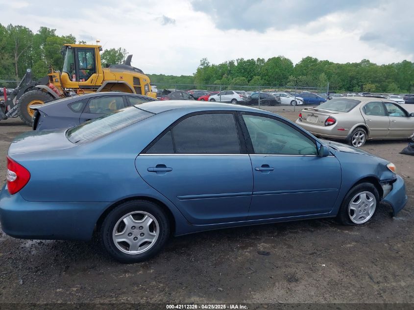 2002 Toyota Camry Le V6 VIN: 4T1BF32K02U518382 Lot: 42112326
