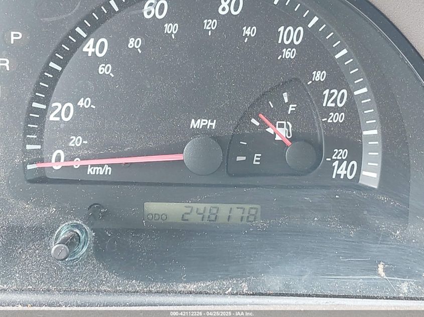 2002 Toyota Camry Le V6 VIN: 4T1BF32K02U518382 Lot: 42112326