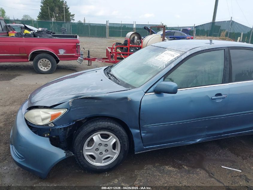 2002 Toyota Camry Le V6 VIN: 4T1BF32K02U518382 Lot: 42112326