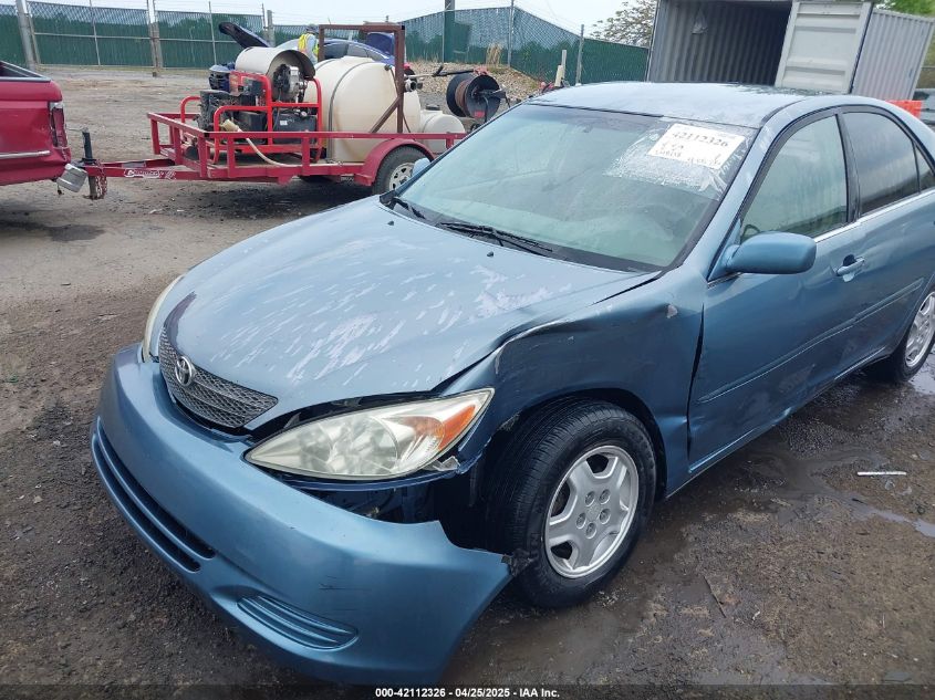 2002 Toyota Camry Le V6 VIN: 4T1BF32K02U518382 Lot: 42112326