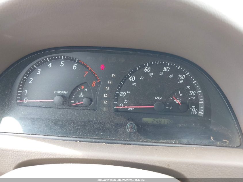 2002 Toyota Camry Le V6 VIN: 4T1BF32K02U518382 Lot: 42112326