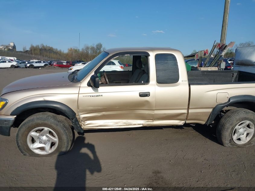 2001 Toyota Tacoma VIN: 5TEWM72N81Z838357 Lot: 42112549